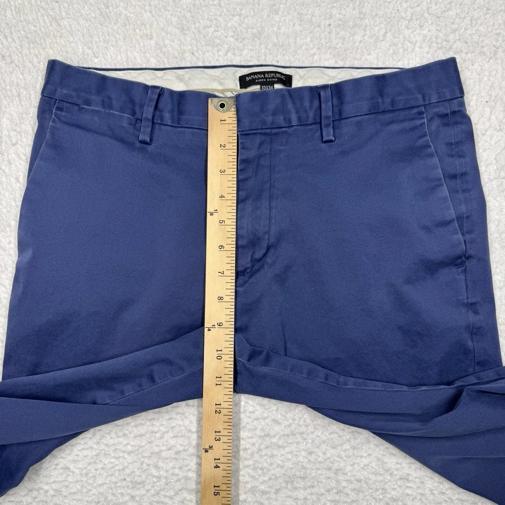 Banana Republic Aiden Chino Casual Pants Blue‎ Men's Size 33x34